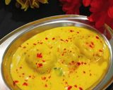 A picture of step 6 of Holi Special Kadhi Badi.