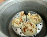 A picture of step 5 of Moong Dal Idlis.