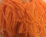 A picture of step 1 of Carrot Fry for Obentou Lunch Box.