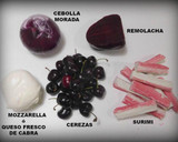 Foto del paso 1 de la receta: Ensalada de Cerezas y queso