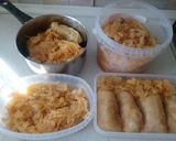 Töltött káposzta kapros-paradicsomos feltéttel, gluténmentesen recept fázis 8 fotója
