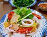Hình bước làm 4 của món Mực ống xào