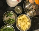 A picture of step 1 of Jeera Aloo.