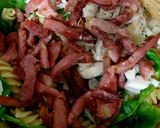 A picture of step 8 of My Bacon, Chicken Cheese & Spinach Pasta with Mayonnaise.
