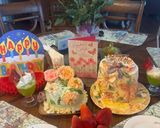 Hình bước làm 13 của món Dùng Cream Cheese trang trí bánh (cheese cake decoration)