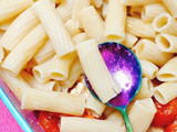 Pasta con tomates cherry y queso feta (receta de Instagram)