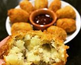 Hình bước làm 4 của món Korokke bánh khoai tây nghiền kiểu Nhật bổn
