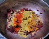 A picture of step 4 of Beetroot Kebab.