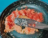 A picture of step 2 of Cassava curry.
