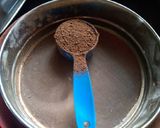 A picture of step 1 of Choco Almond walnut cake.