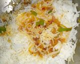 A picture of step 3 of Schezwan fried rice.