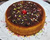 A picture of step 9 of Eggless Mawa wheat flour cake.