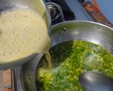 A picture of step 3 of Besan Curry with Bhakhri.