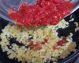 A picture of step 1 of Mexican rice pulao.