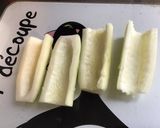 Une image de l'étape 4 de Apéro rigolo aux barquettes de concombre Noa et d endives rouges tartinade au yaourt et olives.