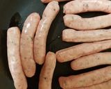 A picture of step 1 of My Pork Sausage & Honey Pineapple. 😉.