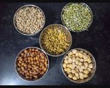 A picture of step 1 of Protein Sprouts Salad.