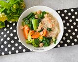 Foto langkah ke 5 dari resep Bihun Kuah Sayuran Udang Pedas.