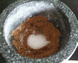 A picture of step 2 of Harissa sauce.