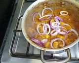 A picture of step 3 of Aloo chicken 🐓.