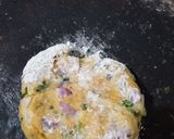 A picture of step 1 of Sindhi koki.
