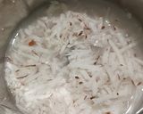 A picture of step 5 of Water Chestnut instant Sevai with coconut milk.