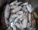 Foto langkah ke 1 dari resep Cumi Kering Tomat Ijo.