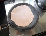 A picture of step 5 of Barley whole wheat Roti.