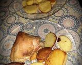 Foto del paso 5 de la receta: Pollo con papas y mostaza al horno!