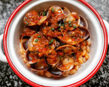 Foto del paso 6 de la receta: Almejas a la marinera picante con fessolets