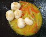 Foto langkah ke 4 dari resep Telor Masak Acar Kuning Kulit Semangka🍉.