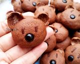 Foto langkah ke 6 dari resep Kawaii Choco Cookies Bear Character 🐻.