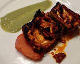 A picture of step 6 of Paneer tikka.