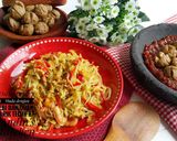 Foto langkah ke 3 dari resep Oseng Pepaya Muda dengan Ebi dan Orak-arik Telur.