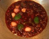 A picture of step 7 of Dry Soya Chilli.