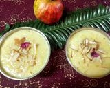 A picture of step 2 of Punjabi kesari kheer (yellow rice pudding).