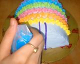 A picture of step 16 of Rainbow cake.