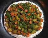 A picture of step 10 of Poha Veggie Roastie.