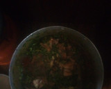 A picture of step 2 of Afang soup.