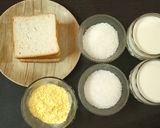 A picture of step 1 of Caramel Bread Pudding | Eggless & Without Oven | Custard Bread Pudding | Steam Pudding.