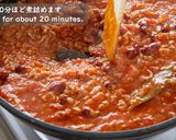 A picture of step 5 of Chili con Carne Recipe🌶️😋.