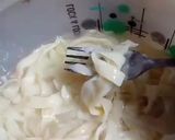 A picture of step 3 of Alfredo creamy pasta with chicken.