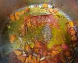 Foto del paso 4 de la receta Estofado de cerdo con patata, boniato y setas