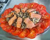 Une image de l'étape 10 de Salade de betteraves et tomates au saumon fumé.