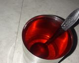 A picture of step 3 of Roohafza shake.