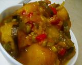 A picture of step 6 of Banana stew.