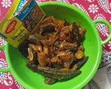 A picture of step 10 of Masala Bhindi.