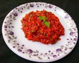 A picture of step 8 of Mexican salsa sauce.