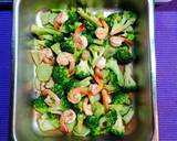 กุ้งผัดบล็อคโคลี่ วิธีทำสูตร 3 รูป