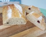 Foto langkah ke 7 dari resep Milk Hearth Bread isi Kismis dan Cranberry.